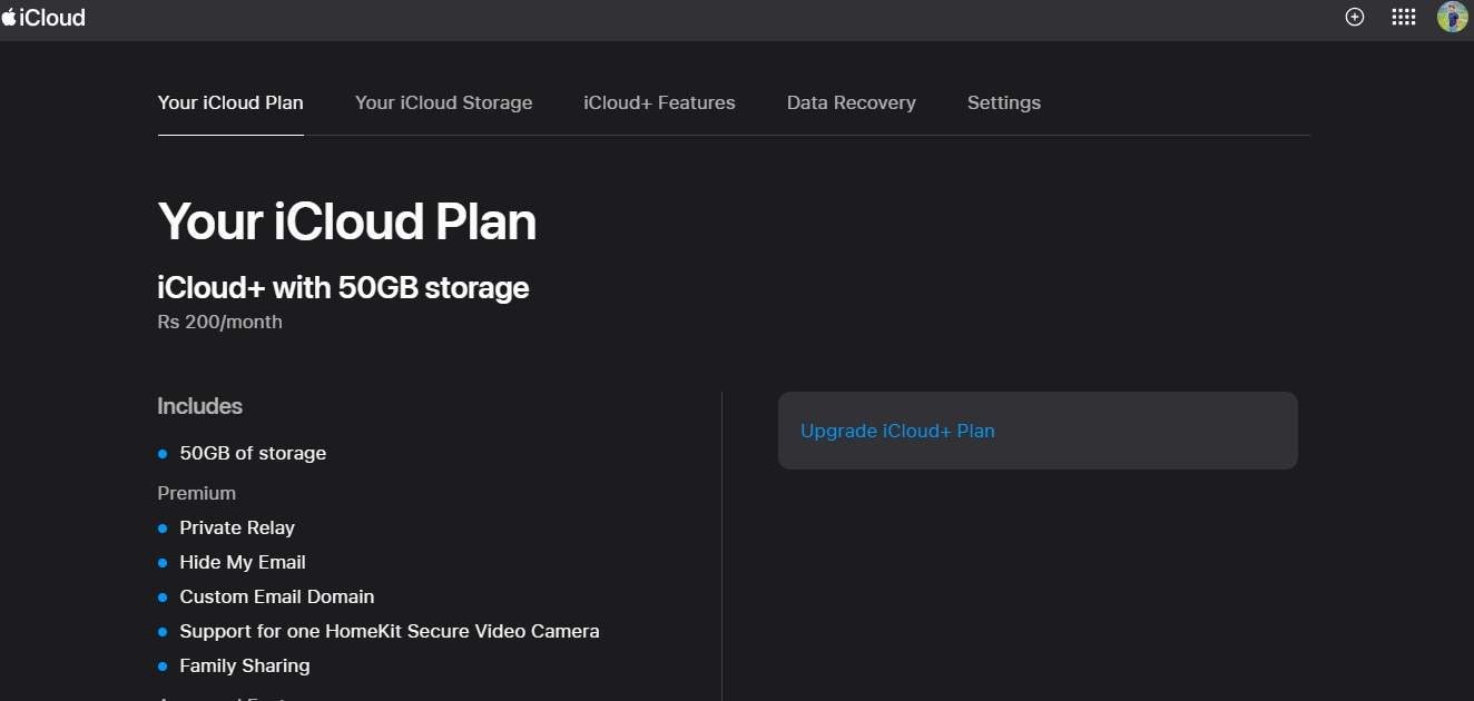 upgrade icloud plan