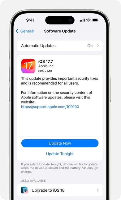 download and install updates
