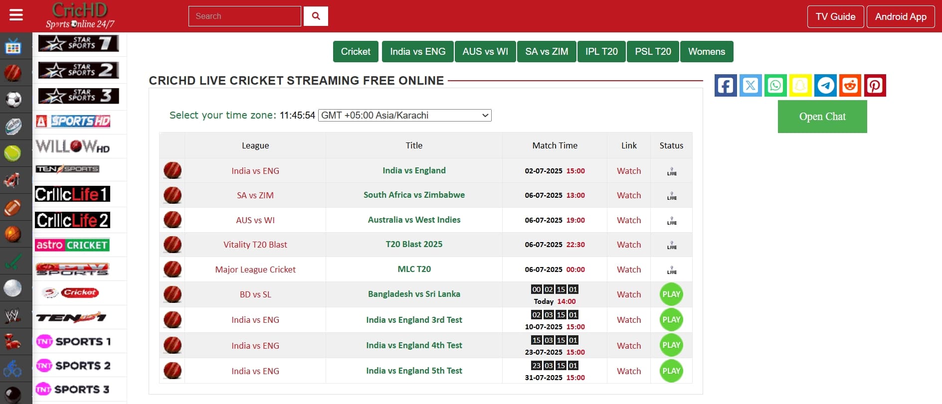 crichd methstreams alternative