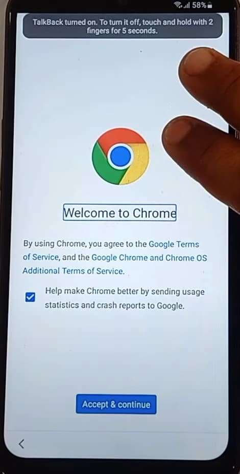 accept terms of google