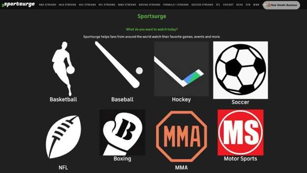 sportsurge website