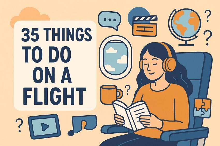 Bored on a Plane? Here Are 35 Best Things to Do on a Flight