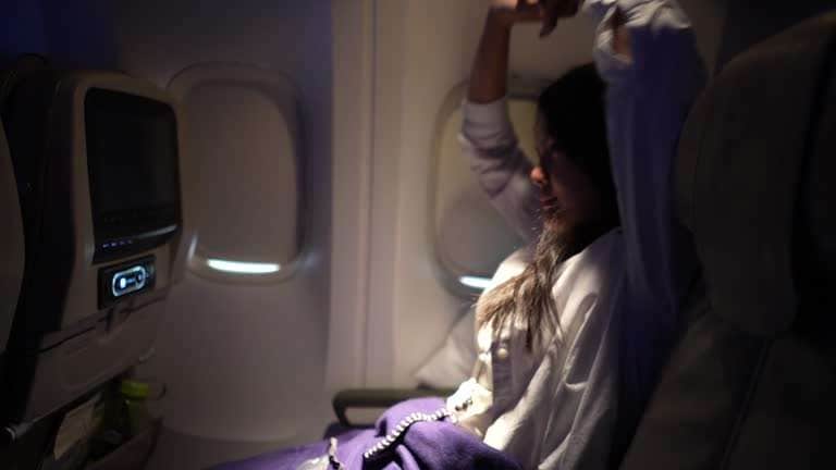 stretch your body in seat