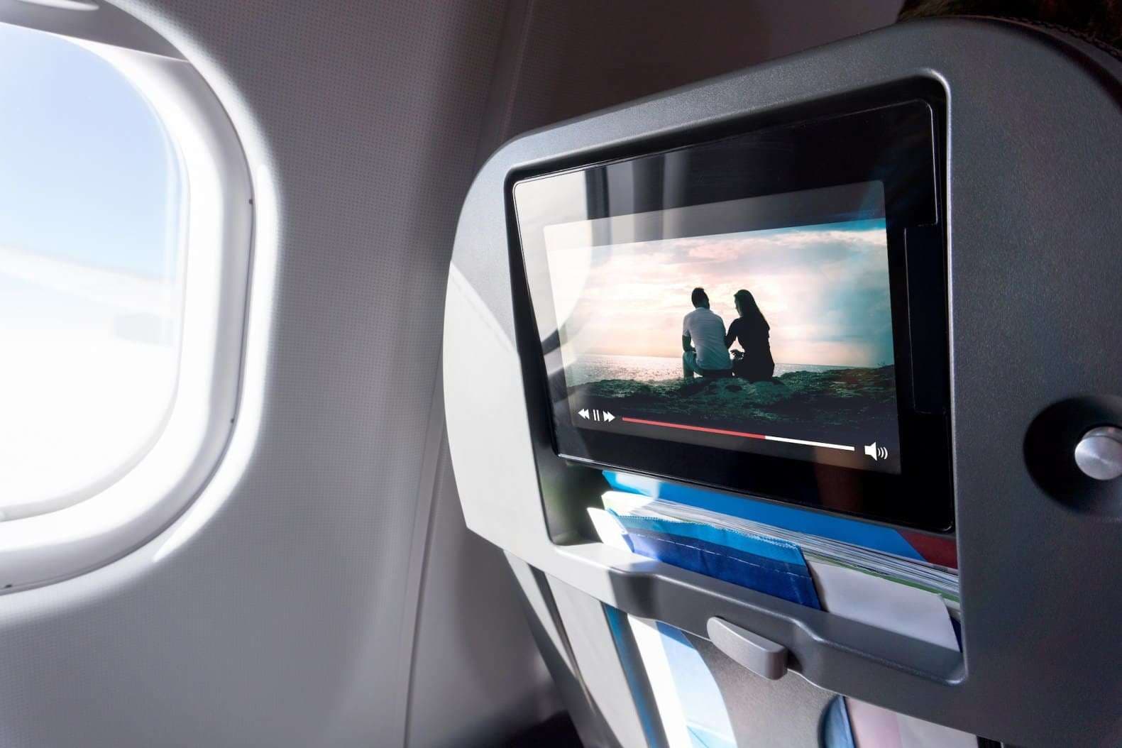 watch movies in flight