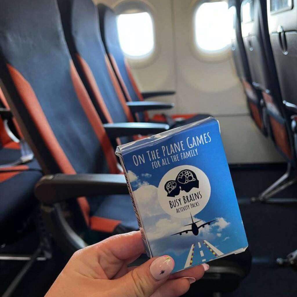 play brain games in flight