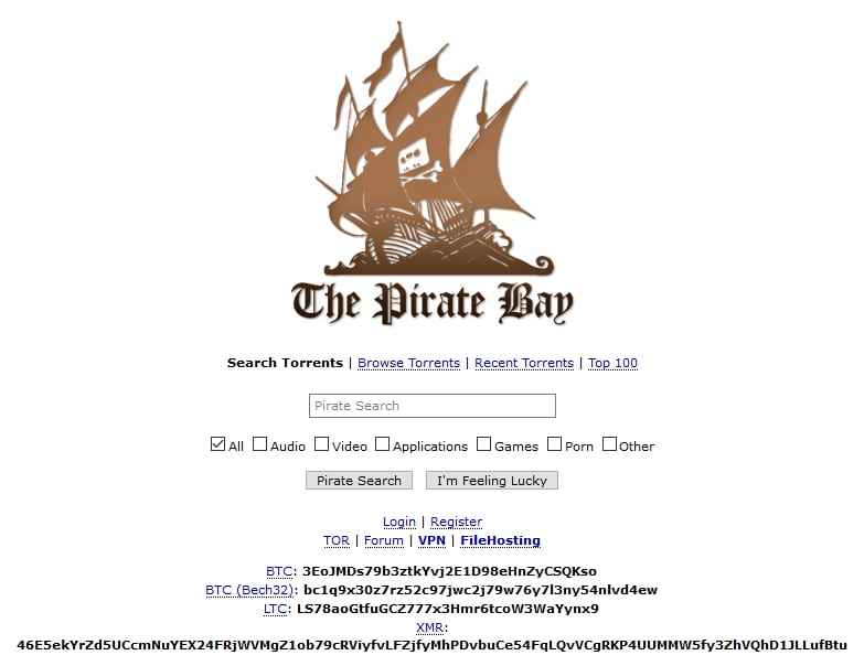 the pirate bay
