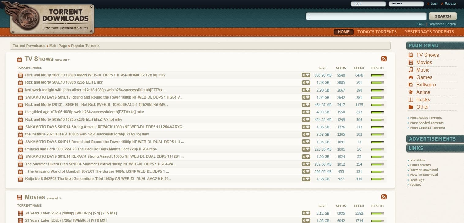torrent downloads site