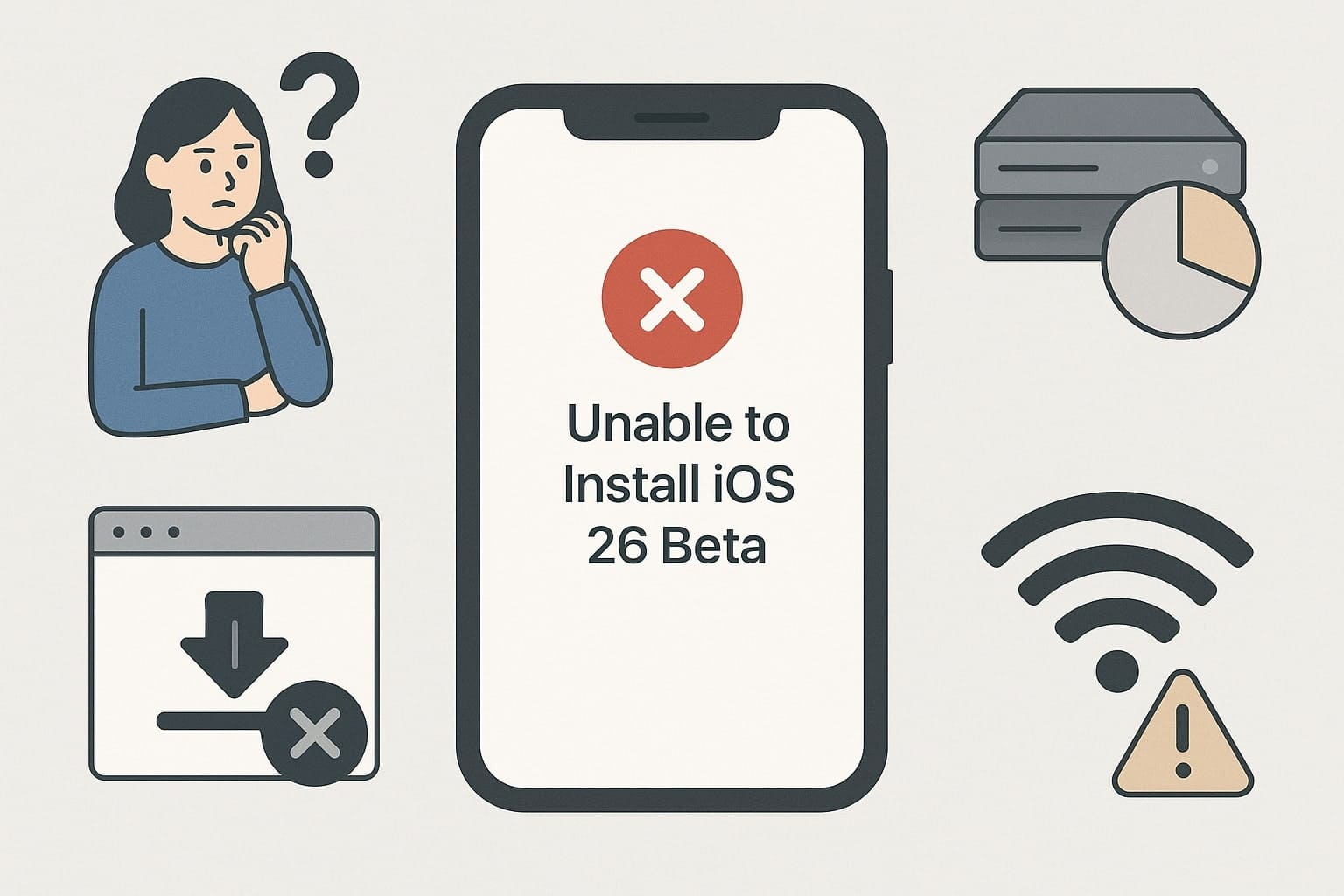 reasons for ios26 install failure 
