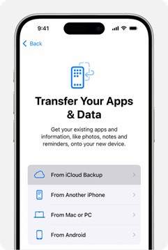 select icloud backup