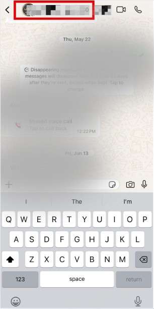 click on the profile 