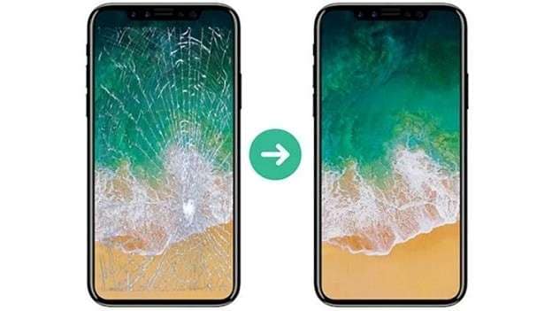 remove white dot on iphone screen
