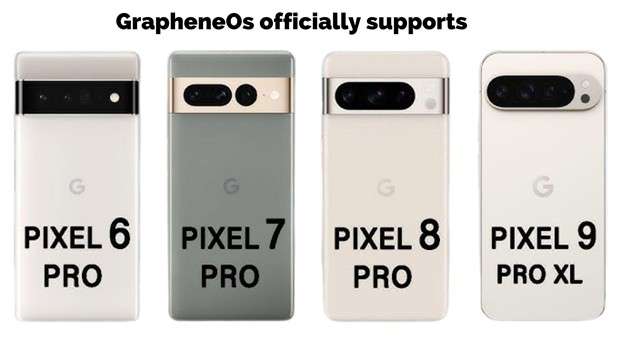 grapheneos supported pixel devices