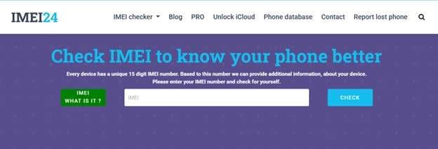 check imei number