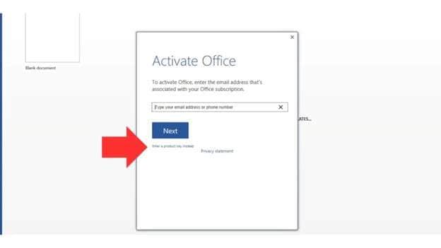activation of office