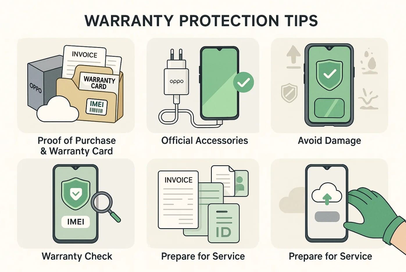 oppo warranty check online imei