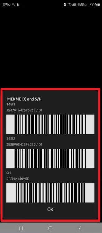 dial code and get imei