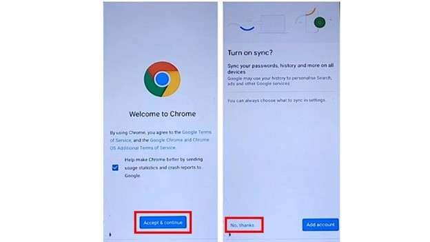 set up chrome