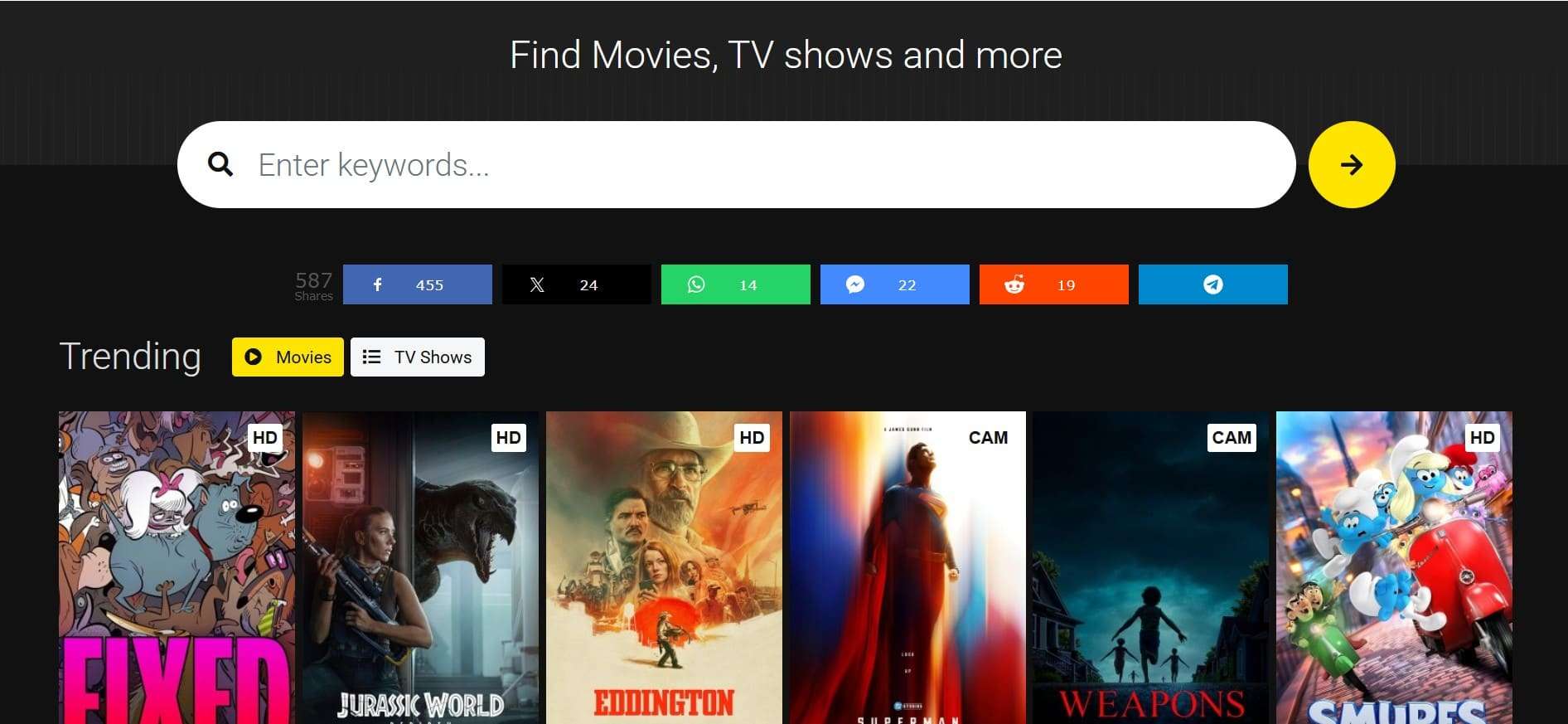 streaming site movies4k