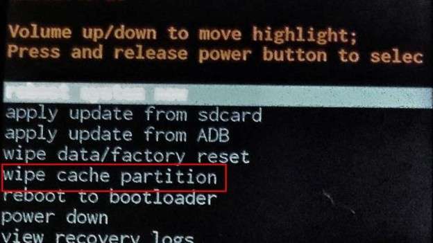 wipe cache partition on motorola