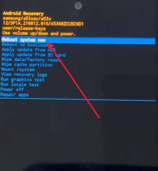 pick reboot system now