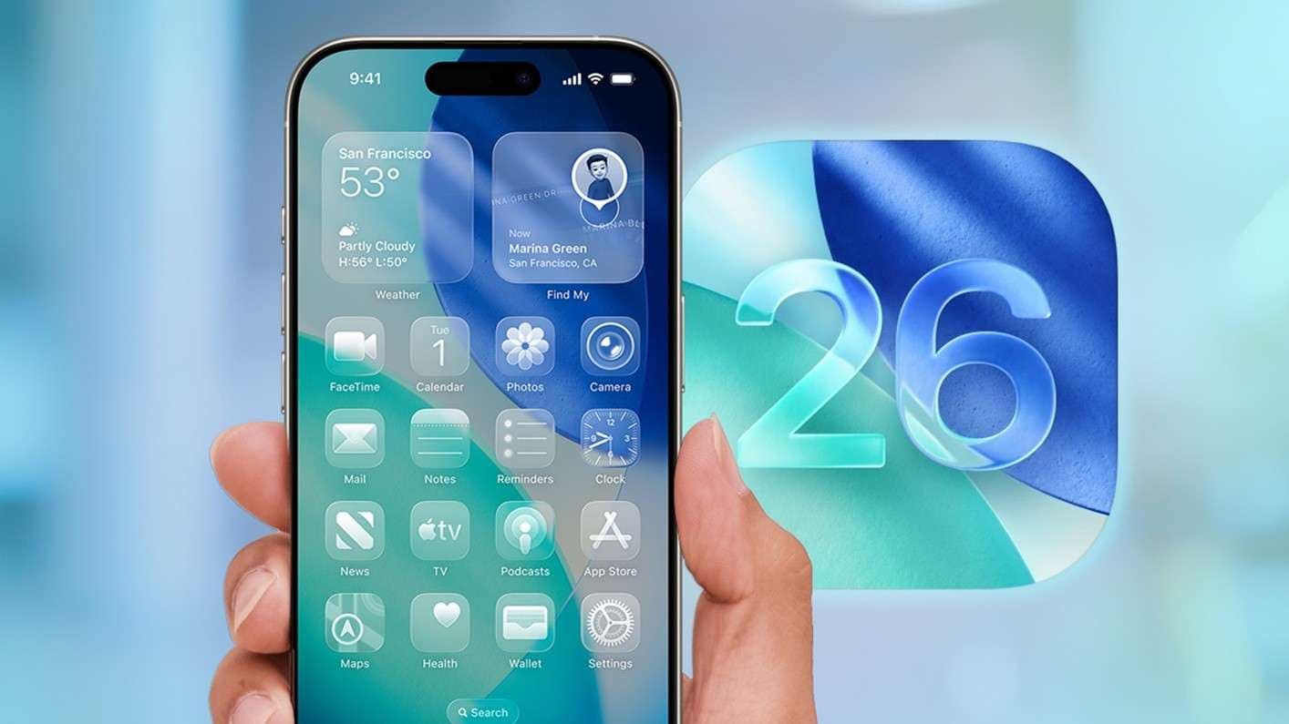 iOS 26 liquid glass interface