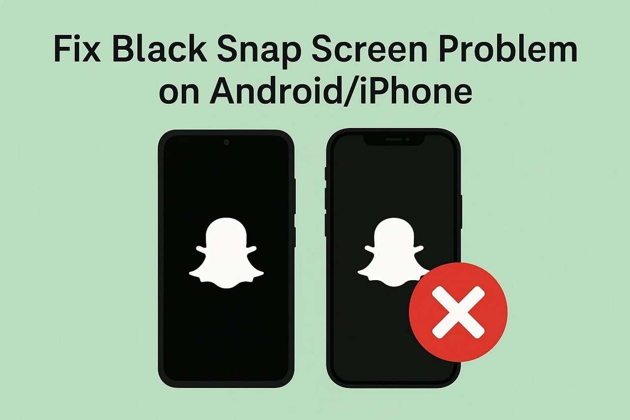 fix black snap screen