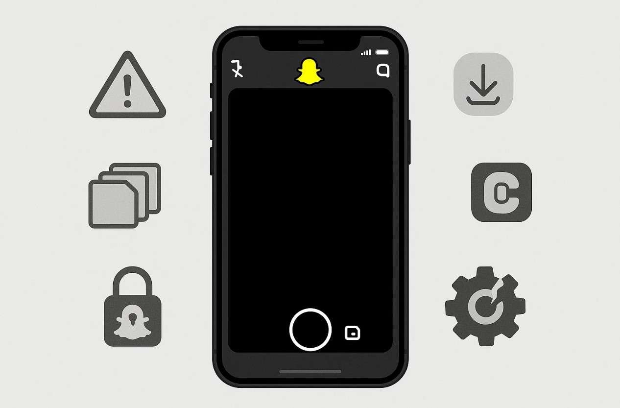 why black snap screen happens