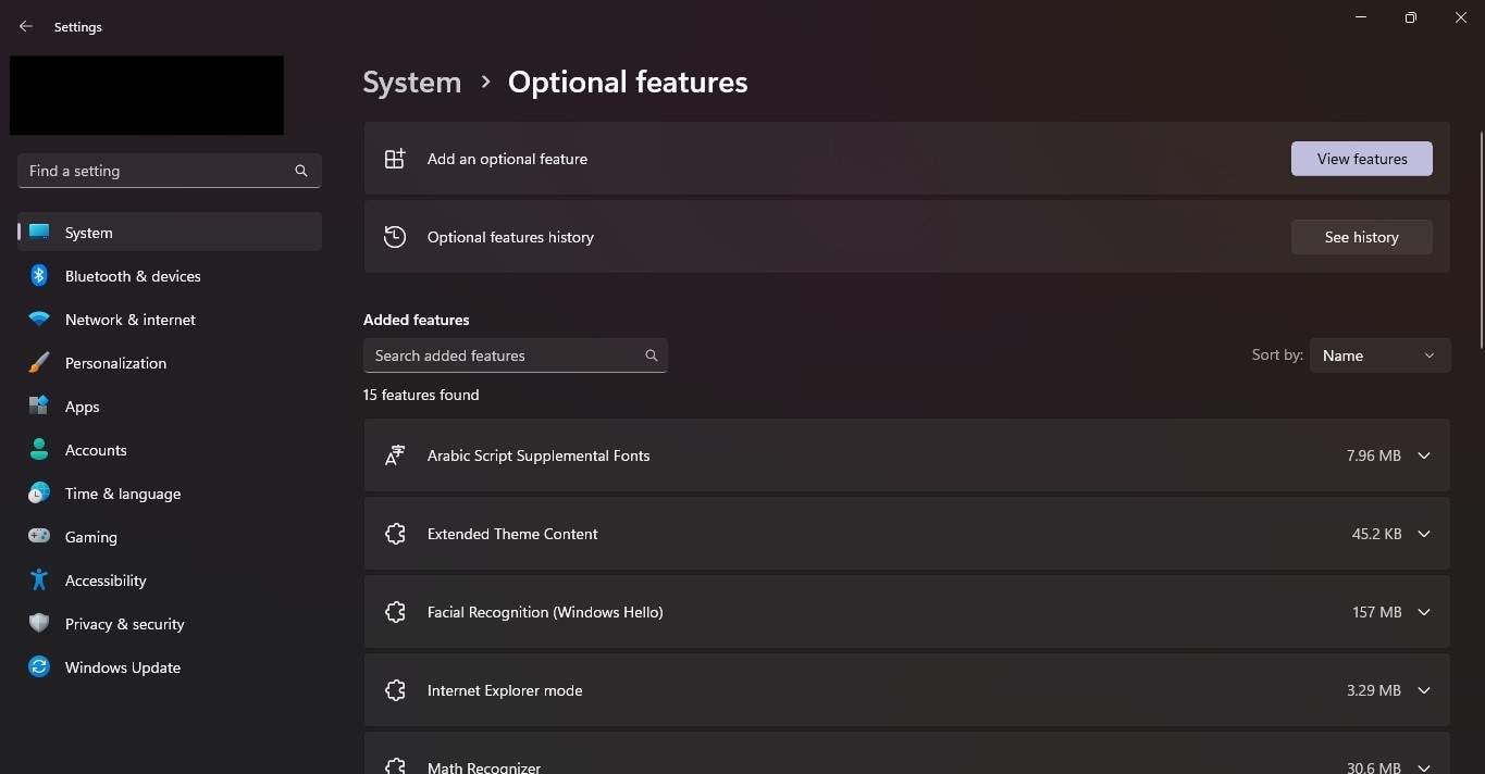add optional feature
