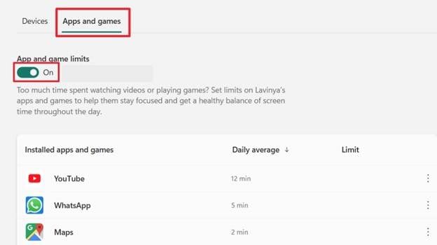 select apps and games