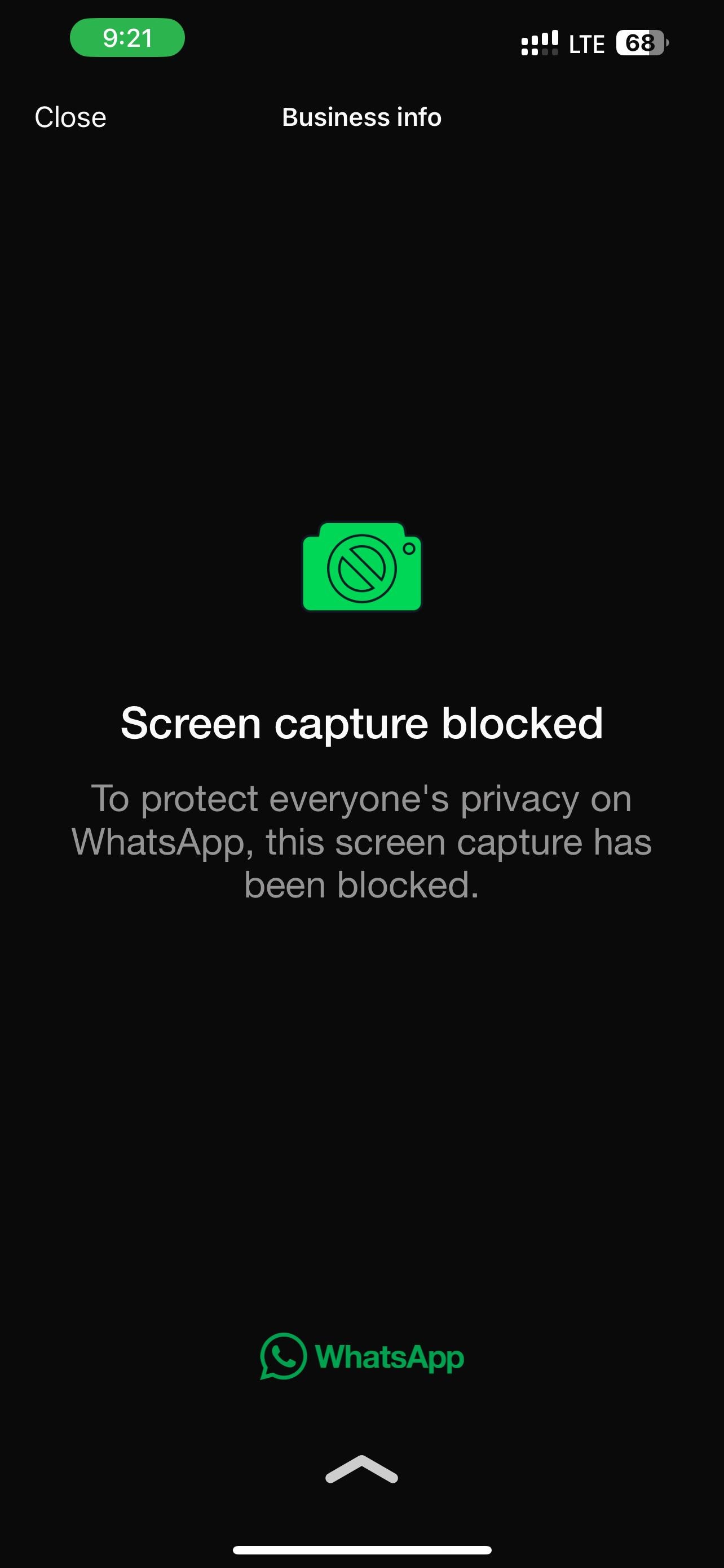 screenshot blocked