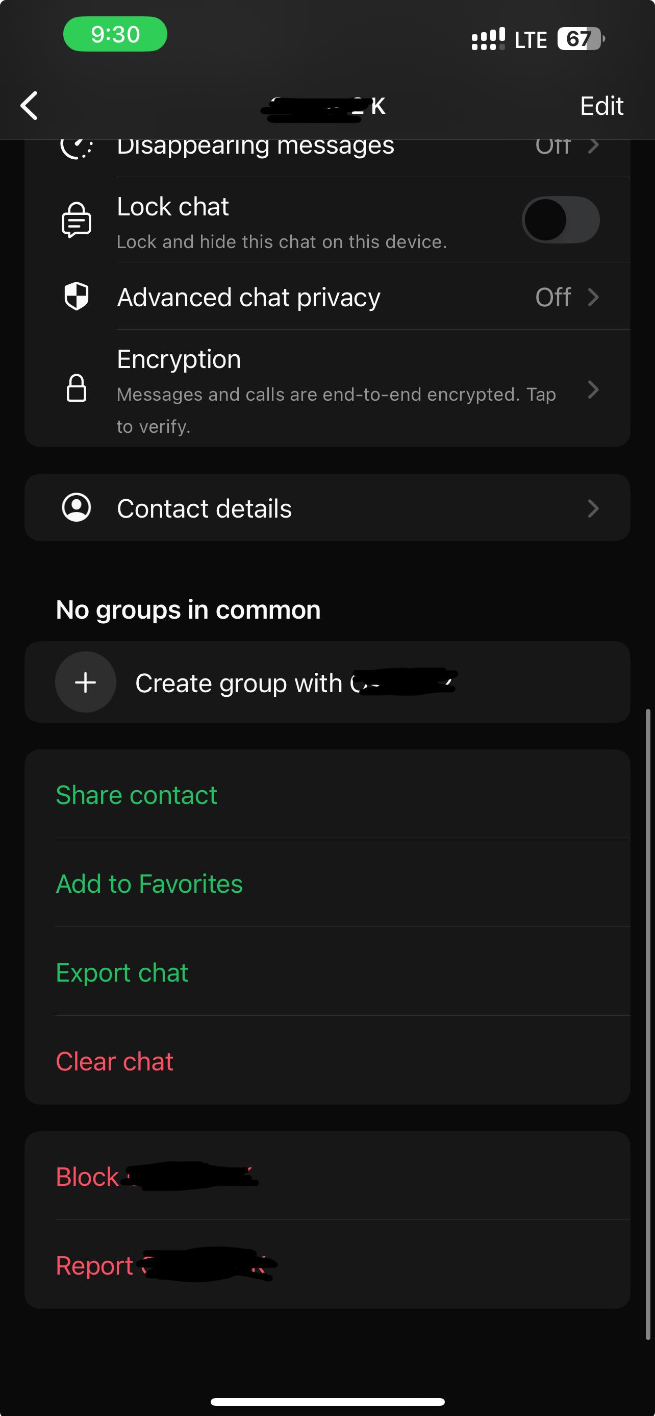 block contact
