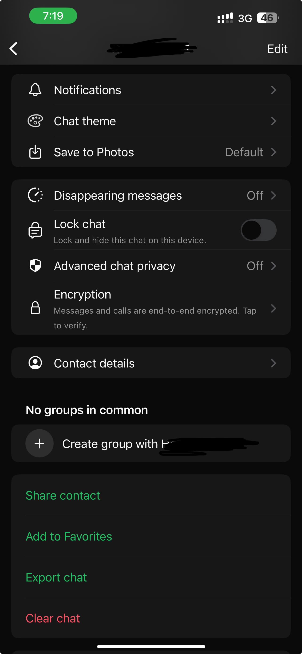 select disappearing messages