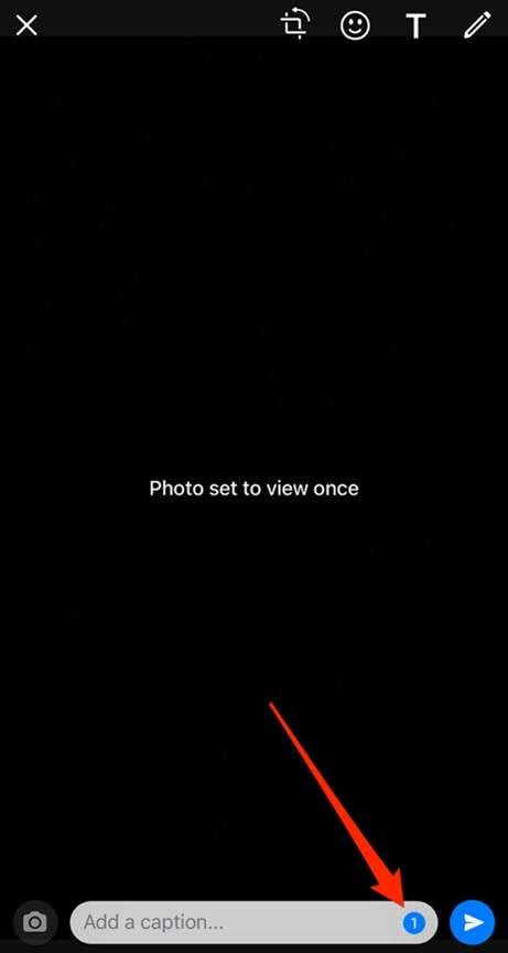 send photo as view once