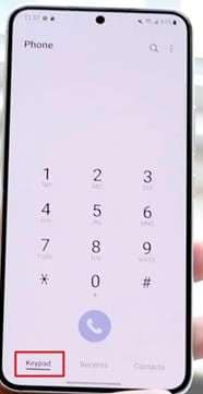 click keypad in phone app
