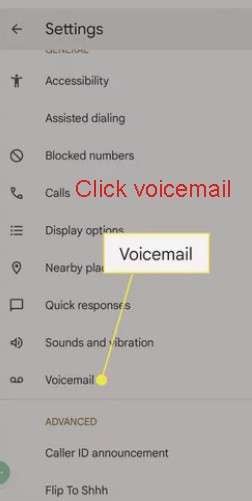 tap voicemail button
