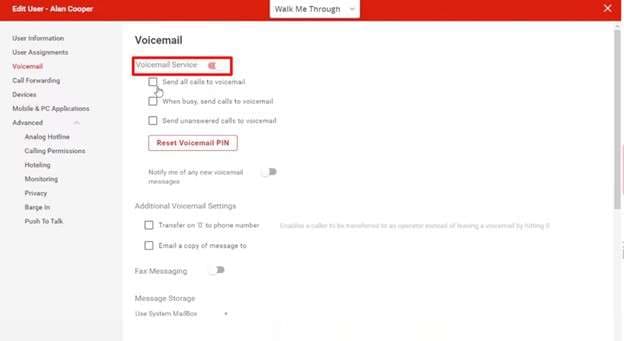 activate voicemail services