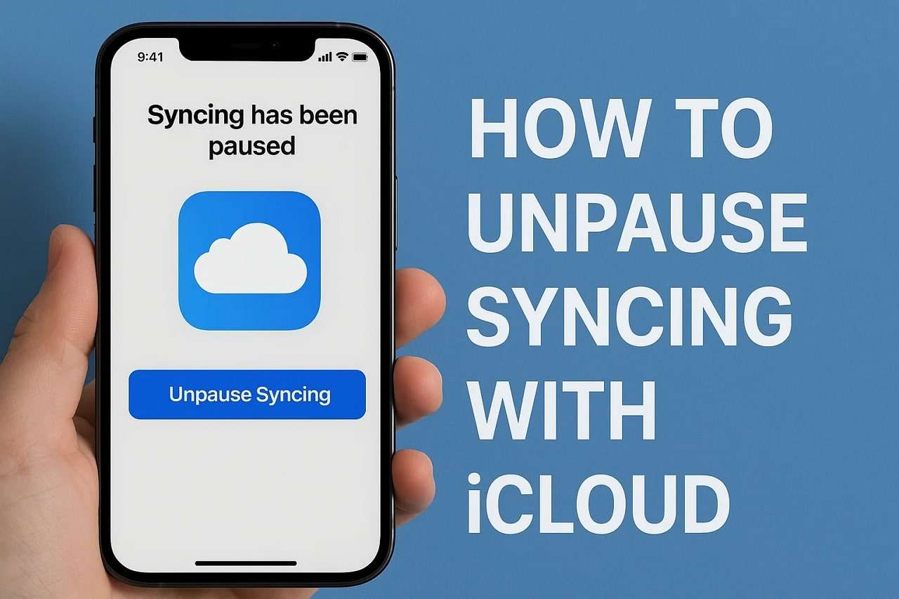how to unpause syncing with icloud