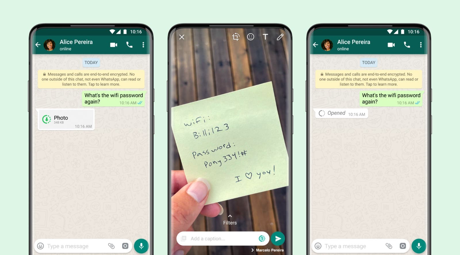 can view one time photo in whatsapp again