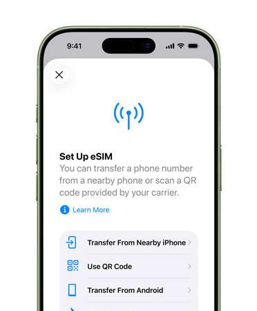 how to set up esim on iphone 17