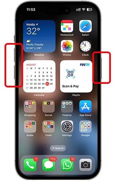 force restart iphone 17