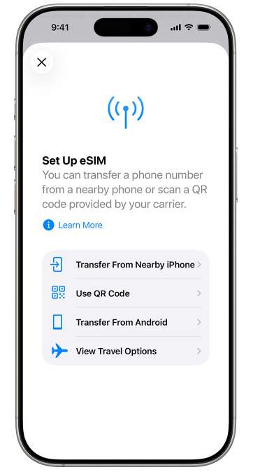 iphone 17 setup esim