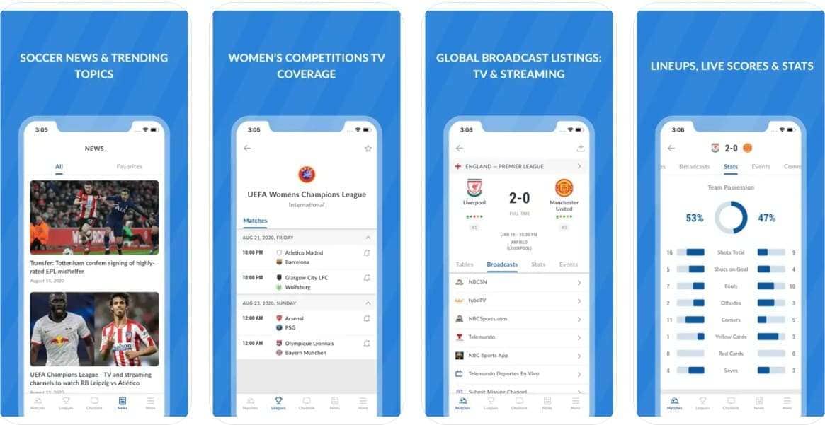 live football tv app