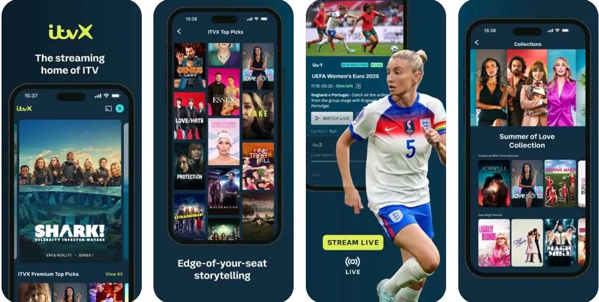 itvx live football tv app