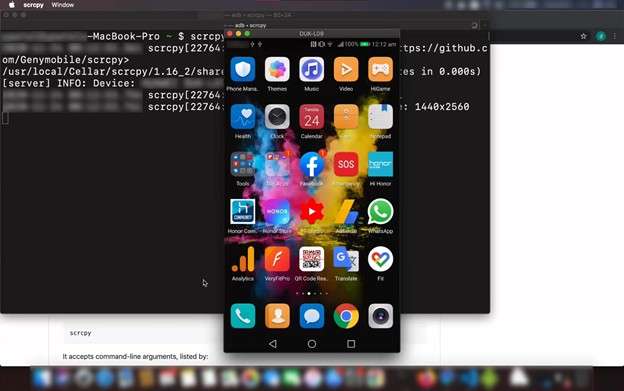 android mirrored on mac
