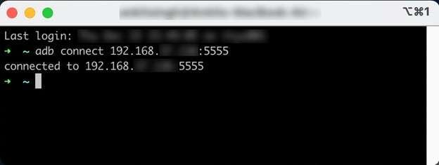 connect with ip address