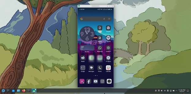 mirror android with scrcpy