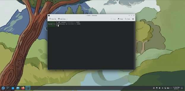 failed adb connect command