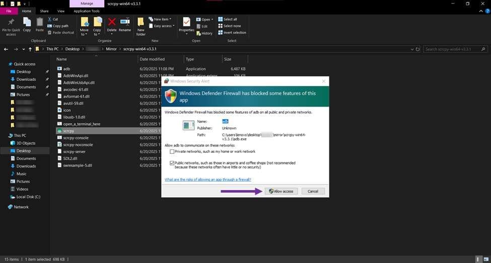 windows security alert