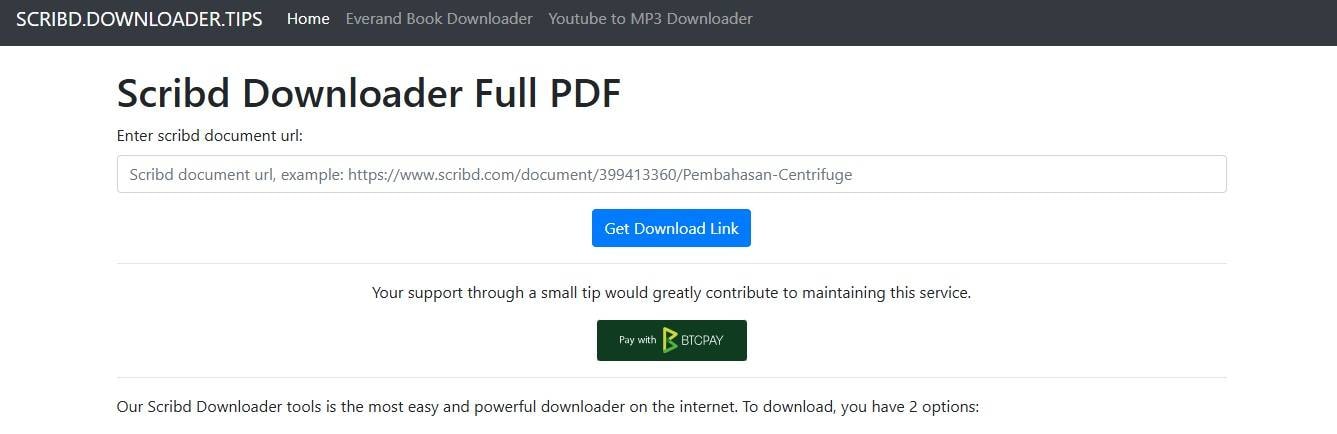 scribd downloader tips