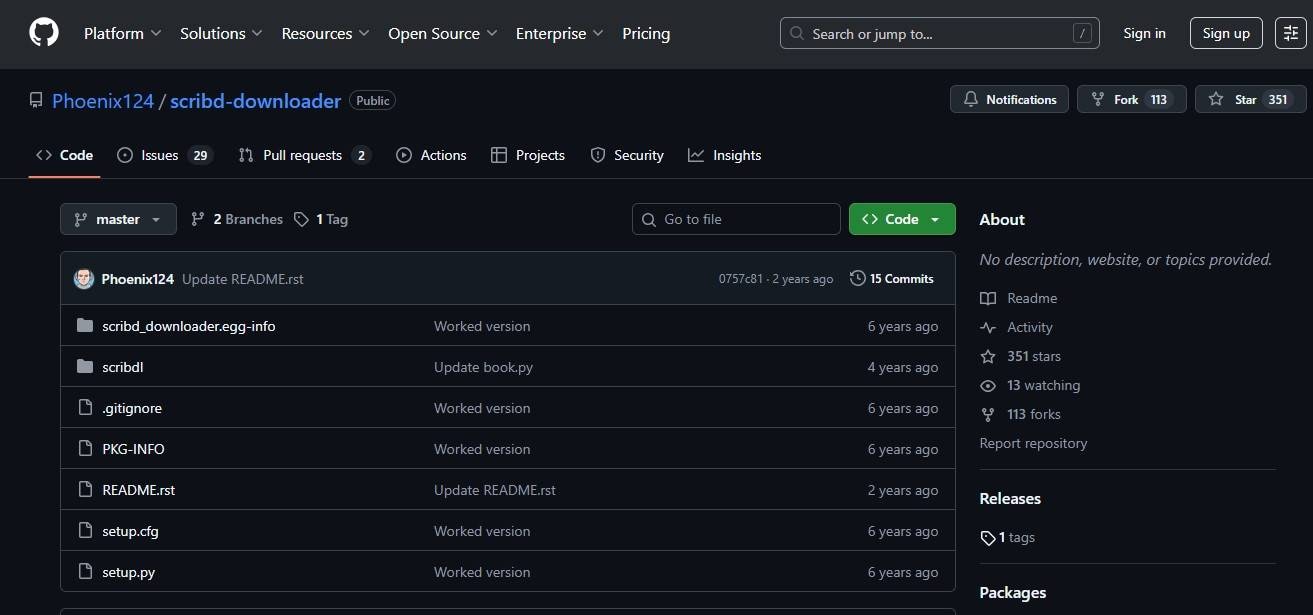 phoenix124 scribd downloader